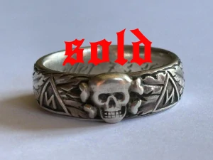 SS-Totenkopfring WOLFERSEDER August 7.3.1936 MINT!!! - SOLD