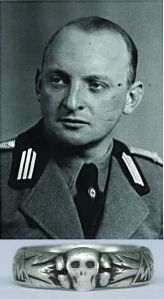 SS-Totenkopfring Fritz SCHEU 21.6.1942 - Published in my book!!