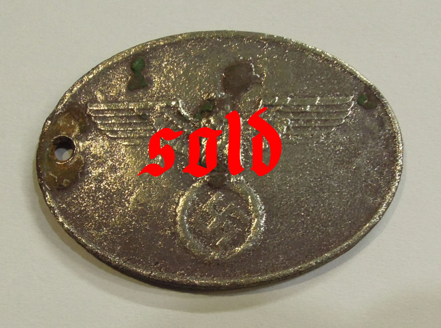 GROUND DUG GESTAPO WARRANT DISC no. 11540 - SOLD