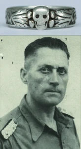 SS-Totenkopfring Emil KLEIN 9.11.1938 Commander of Pionierschule Hradischko