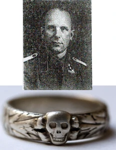 SS-Totenkopfring Rudolf KAISER 9.11.1941 GESTAPO!!!