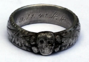 SS-Totenkopfring Johann DÜCKER 9.11.1941