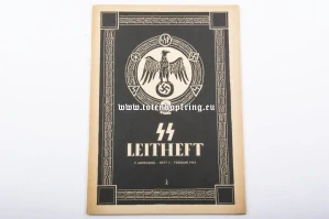 Leitheft with SS-Totenkopfring 1943