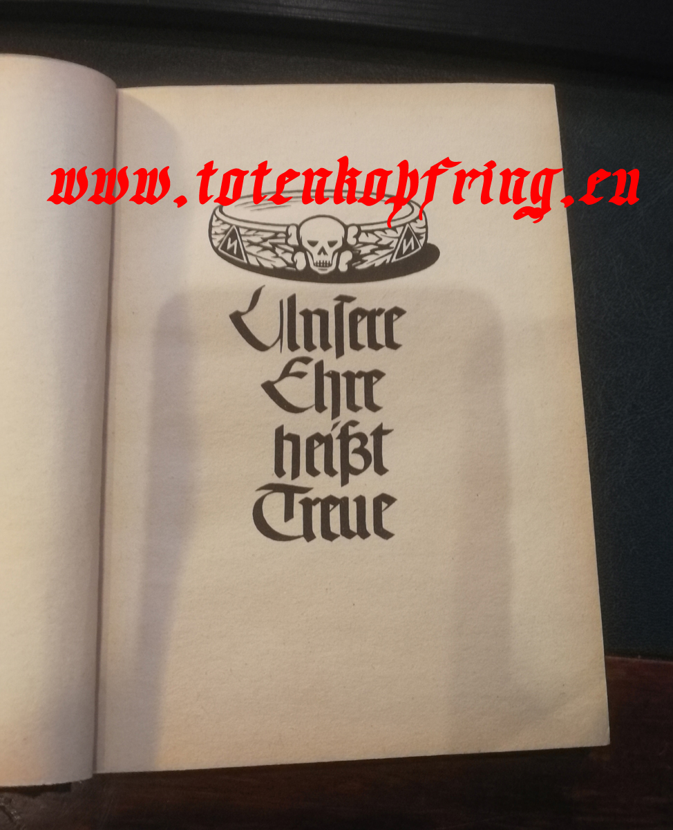 Liederbuch with SS-Totenkopfring picture - SOLD