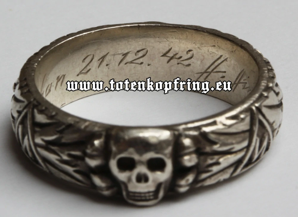 SS-Totenkopfring Dr. Rudolf STEPHAN 21.12.1942 MINT!!!