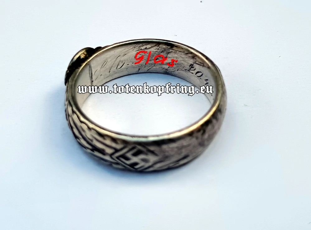 SS-Totenkopfring Heinz GLAS 20.4.1937 - BLOOD ORDER WINNER