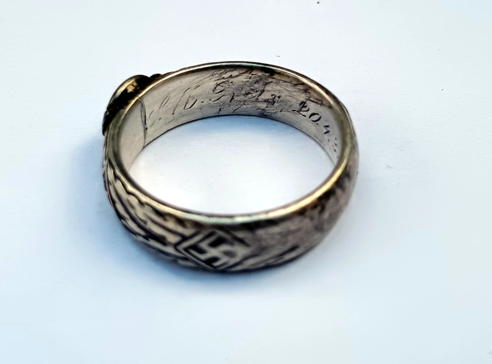 SS-Totenkopfring Heinz GLAS 20.4.1937 - BLOOD ORDER WINNER