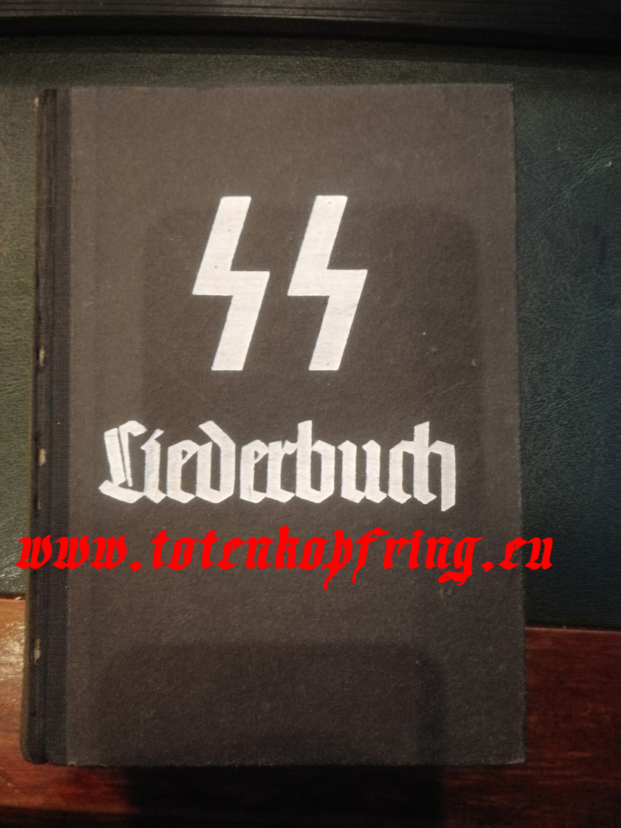 Liederbuch with SS-Totenkopfring picture - SOLD