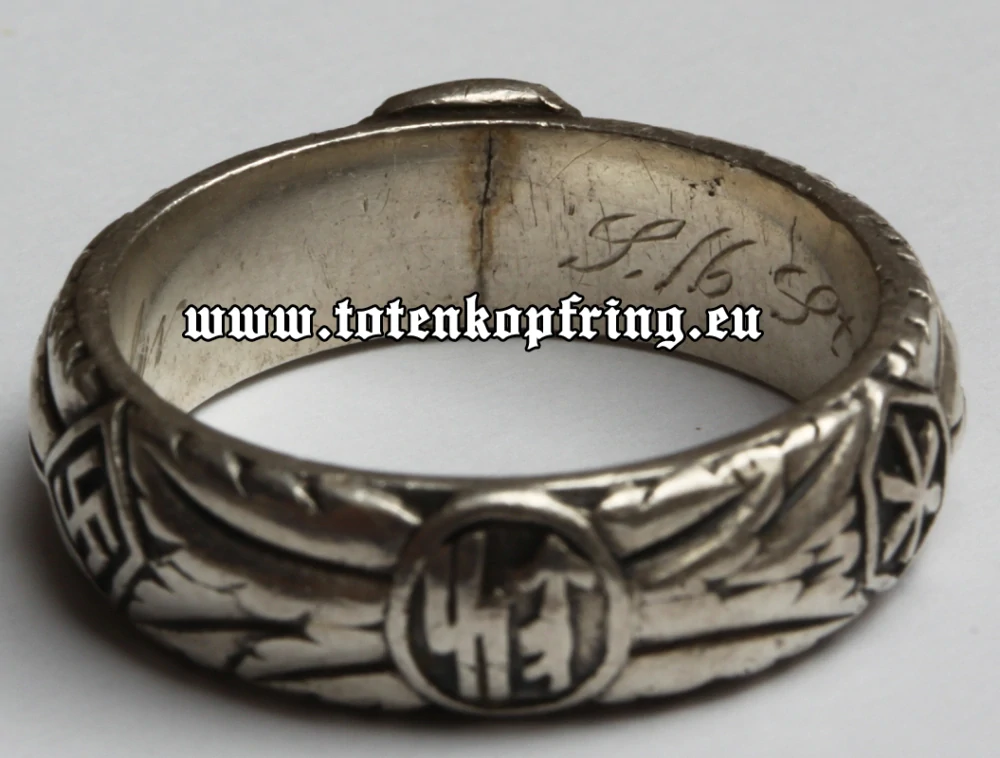 SS-Totenkopfring Dr. Rudolf STEPHAN 21.12.1942 MINT!!!