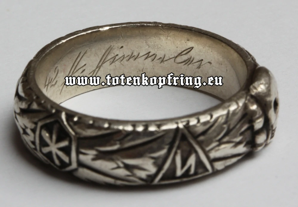 SS-Totenkopfring Dr. Rudolf STEPHAN 21.12.1942 MINT!!!