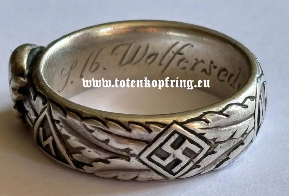 SS-Totenkopfring WOLFERSEDER August 7.3.1936 MINT!!! - SOLD